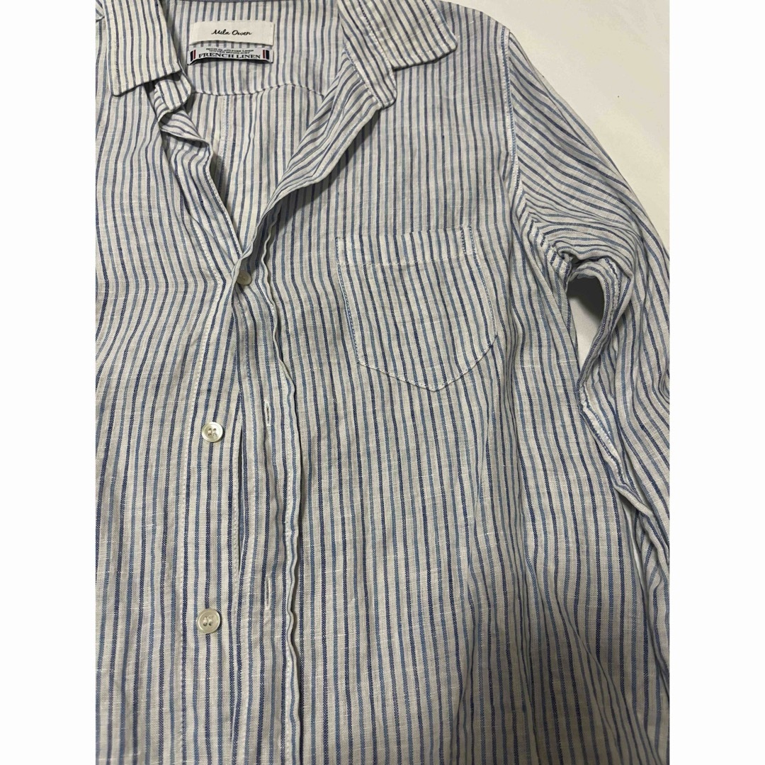 Mila Owen(ミラオーウェン)のミラオーウェン リネンストライプシャツ レディースのトップス(シャツ/ブラウス(長袖/七分))の商品写真