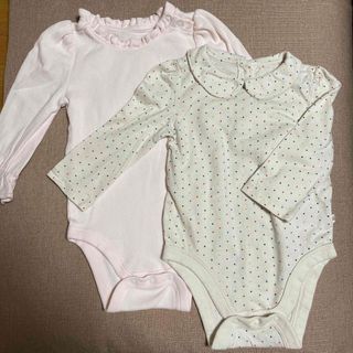 ベビーギャップ(babyGAP)のbabyGAP長袖ロンパース2枚セット(ロンパース)