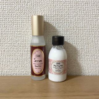 サボン(SABON)の【セット】サボン ヘアセラム ボディミルク グリーンローズ(ヘアケア)