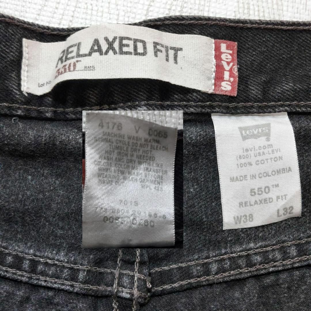 Levi's(リーバイス)のリーバイス550 Levis W38 ブラックデニムパンツ 黒 00s 9071 メンズのパンツ(デニム/ジーンズ)の商品写真