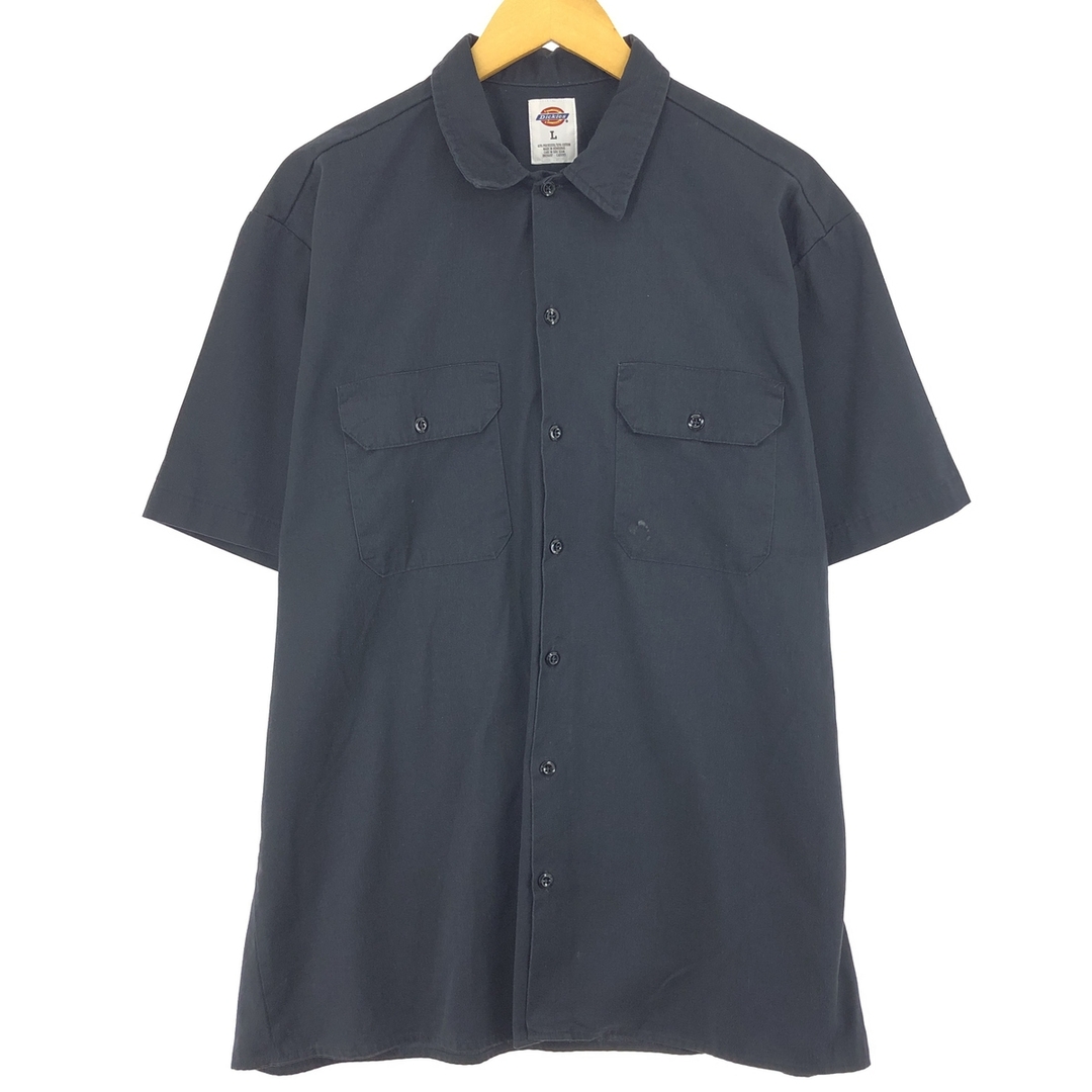 Dickies(ディッキーズ)の古着 ディッキーズ Dickies 半袖 ワークシャツ メンズL /eaa446547 メンズのトップス(シャツ)の商品写真