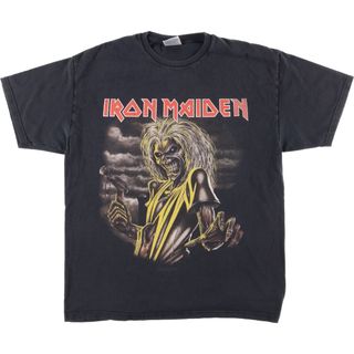 ヘインズ(Hanes)の古着 00年代 ヘインズ Hanes IRON MAIDEN アイアンメイデン バンドTシャツ バンT メンズL /eaa446866(Tシャツ/カットソー(半袖/袖なし))