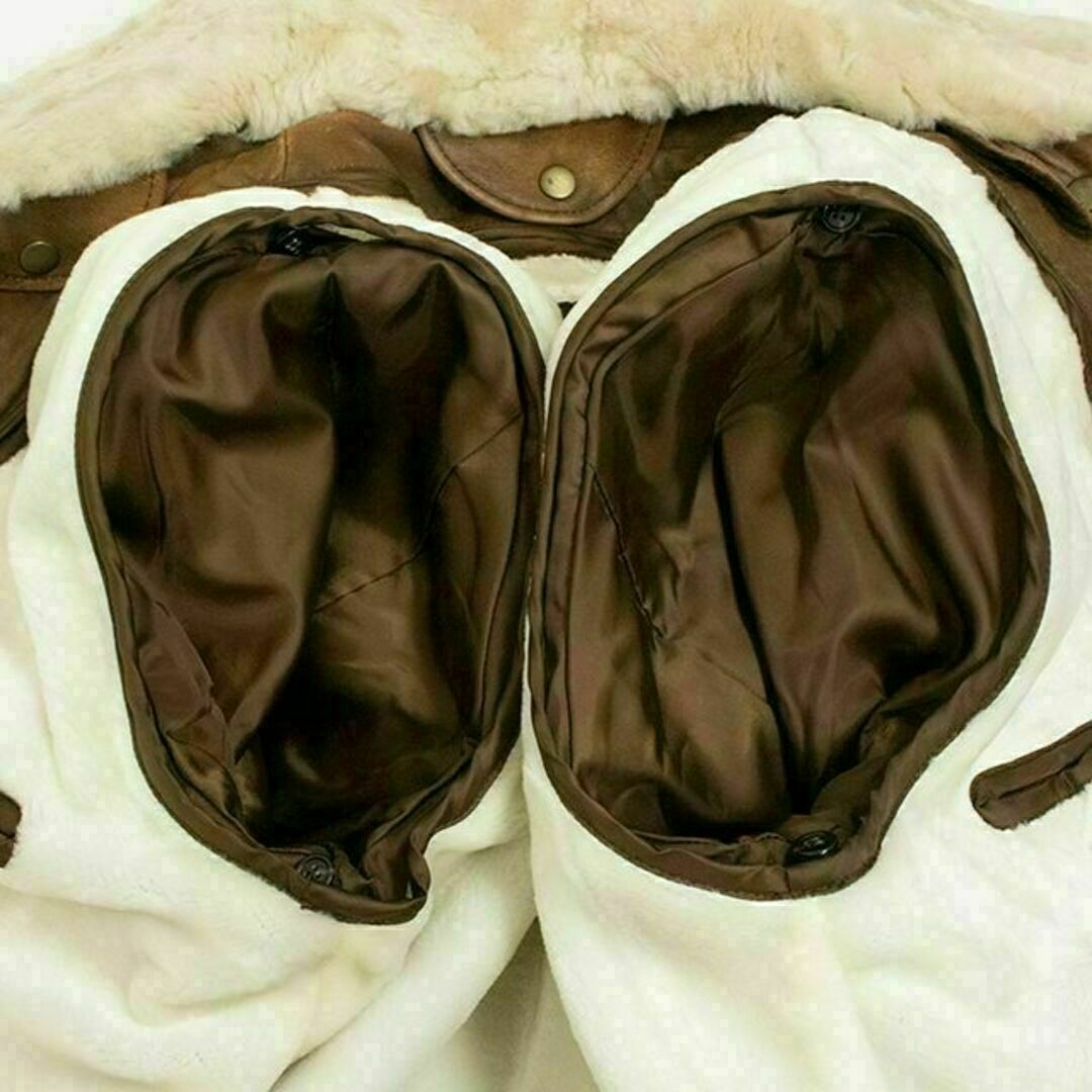 【全額返金保証・送料無料】フリーダムのレザージャケット・正規品・極美品・綺麗 メンズのジャケット/アウター(フライトジャケット)の商品写真