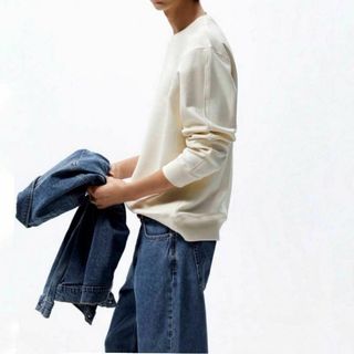 zara ザラ　メンズ　長袖　ロンT しっかり生地 トップス　XL メンズ