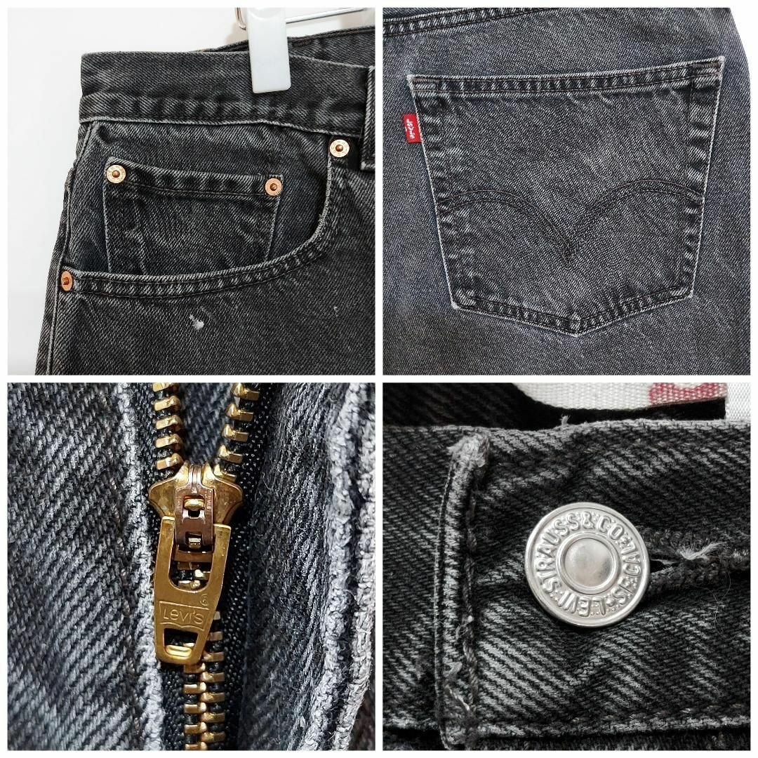 Levi's(リーバイス)のリーバイス550 Levis W38 ブラックデニムパンツ 黒 00s 9072 メンズのパンツ(デニム/ジーンズ)の商品写真