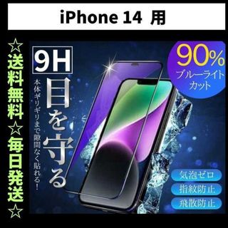 iPhone14 ブルーライトカット iPhone フィルム ガラス