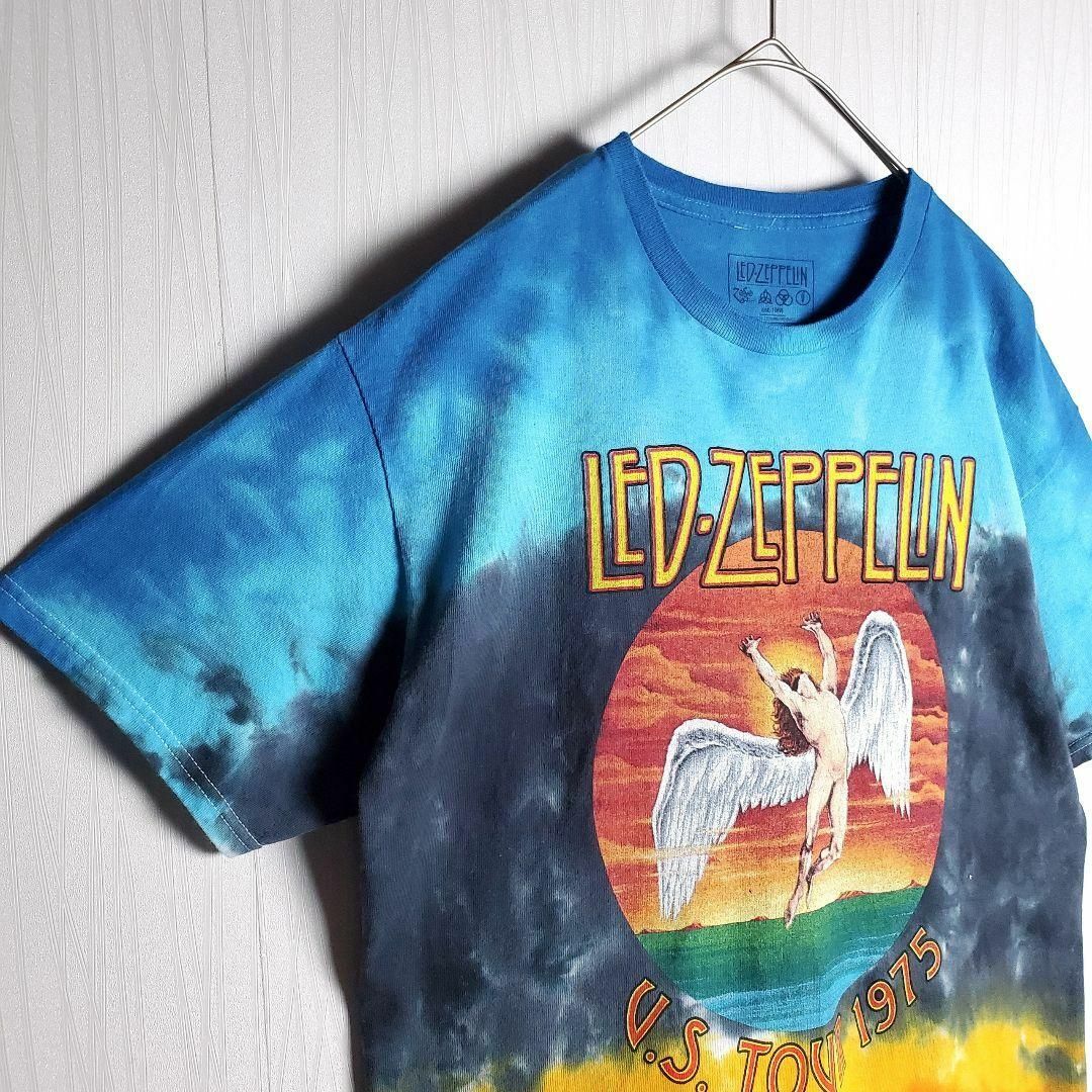 VINTAGE(ヴィンテージ)のバンドTシャツ 音楽 半袖 レッドツェッペリン タイダイ柄 USA製 ML 古着 メンズのトップス(Tシャツ/カットソー(半袖/袖なし))の商品写真