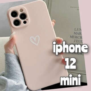 iPhone12mini iPhoneケース ピンク ハート おしゃれ かわいい(iPhoneケース)