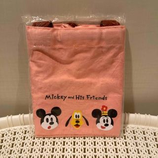 ディズニー(Disney)のミッキーマウスお弁当入れ巾着新品未使用(キャラクターグッズ)