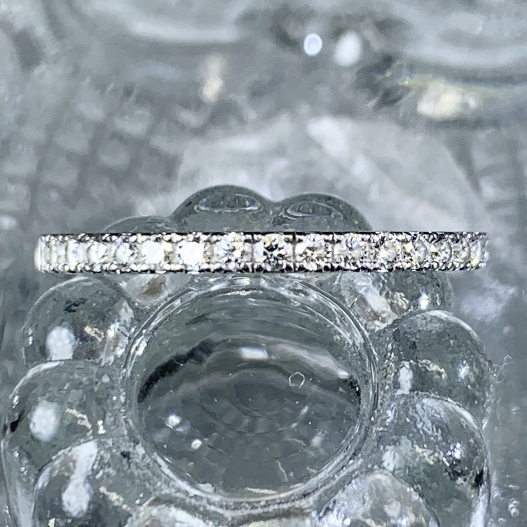 DE BEERS(デビアス)のデビアス  DB クラシック　ハーフ　パヴェ　プラチナ　エタニティリング レディースのアクセサリー(リング(指輪))の商品写真