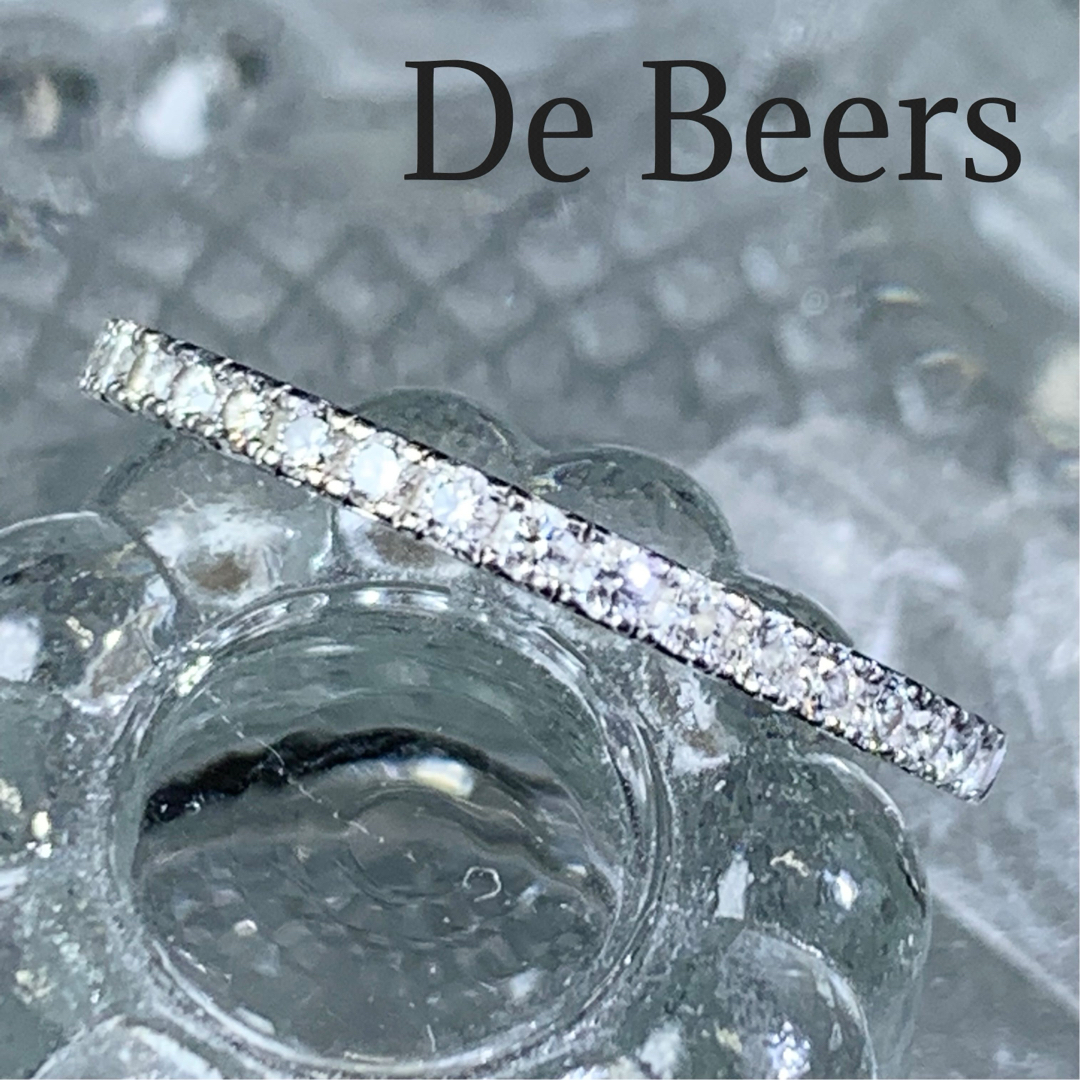 DE BEERS(デビアス)のデビアス  DB クラシック　ハーフ　パヴェ　プラチナ　エタニティリング レディースのアクセサリー(リング(指輪))の商品写真