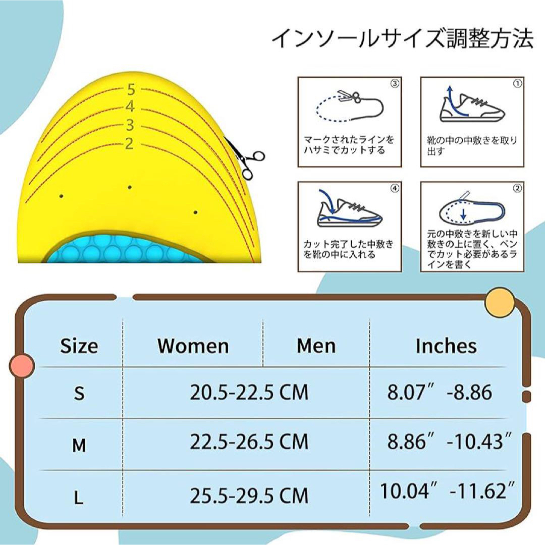 インソール 中敷き  かかとクッション Sサイズ　  20.5-22.5cm レディースの靴/シューズ(その他)の商品写真