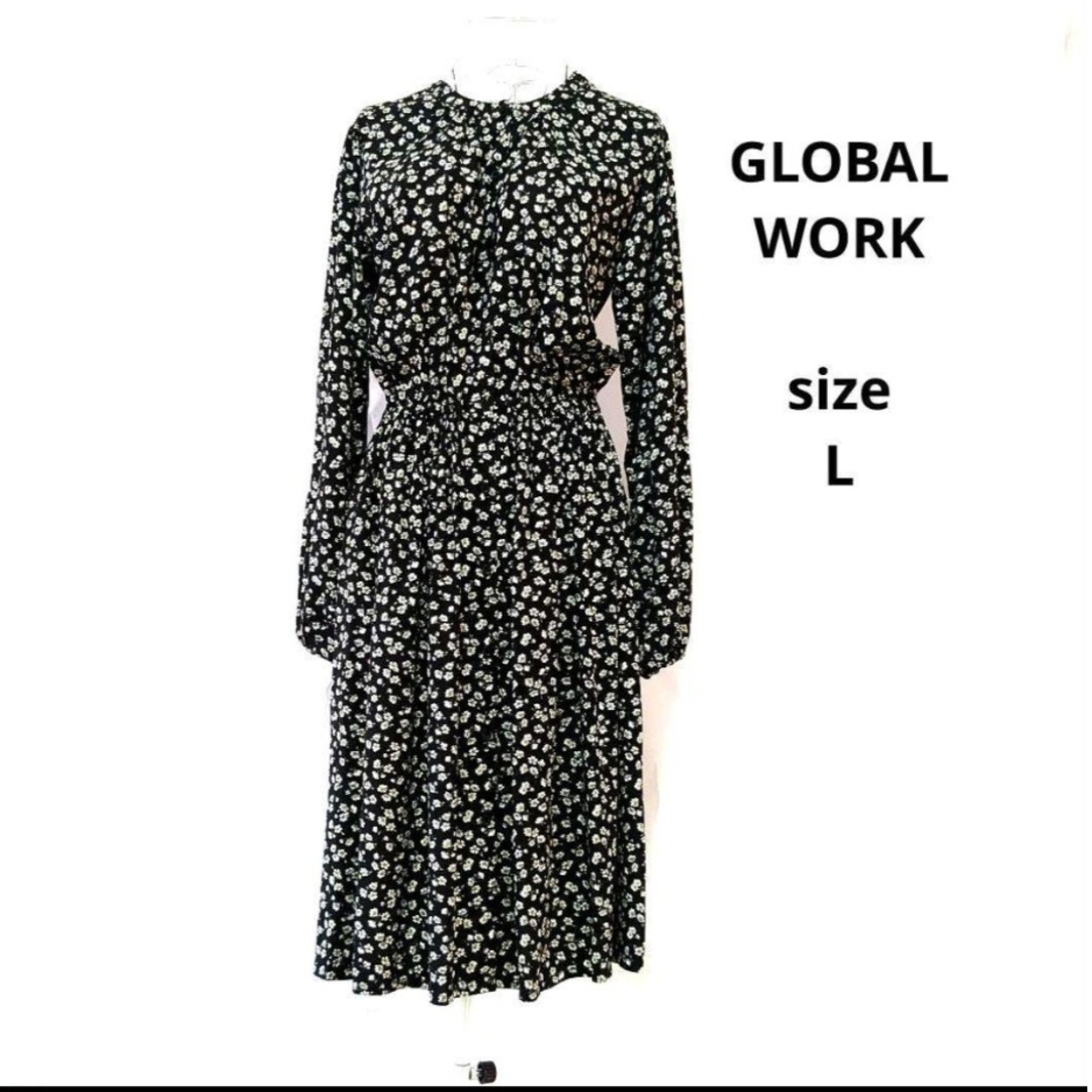 GLOBAL WORK(グローバルワーク)のGLOBAL WORK　グローバルワーク　ロングワンピース　長袖ワンピース レディースのワンピース(ロングワンピース/マキシワンピース)の商品写真