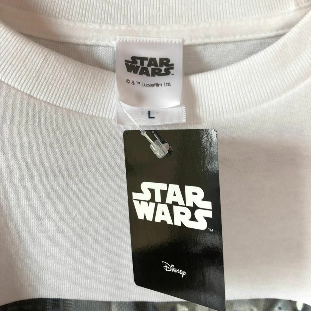 Disney(ディズニー)のStarWars スターウォーズ　Tシャツ　ハンソロ　レイア　キス　グラフィック メンズのトップス(Tシャツ/カットソー(半袖/袖なし))の商品写真