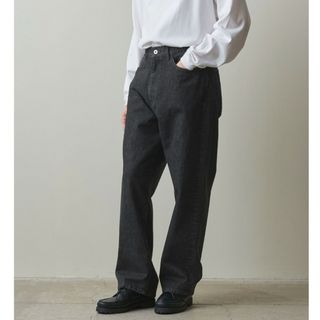 Steven Alan13.5oz デニム 5ポケットバギー テーパード パンツ