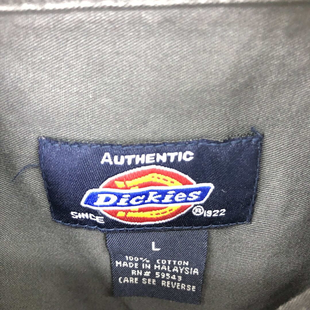 Dickies(ディッキーズ)の古着 ディッキーズ Dickies 半袖 ワークシャツ メンズL /eaa446532 メンズのトップス(シャツ)の商品写真