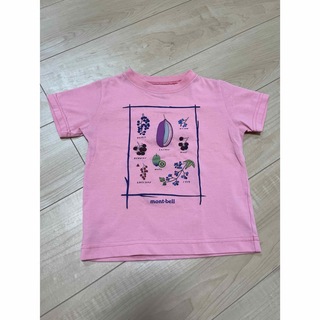 モンベル(mont bell)の美品　モンベル　半袖Tシャツ　ピンク　100㎝(Tシャツ/カットソー)