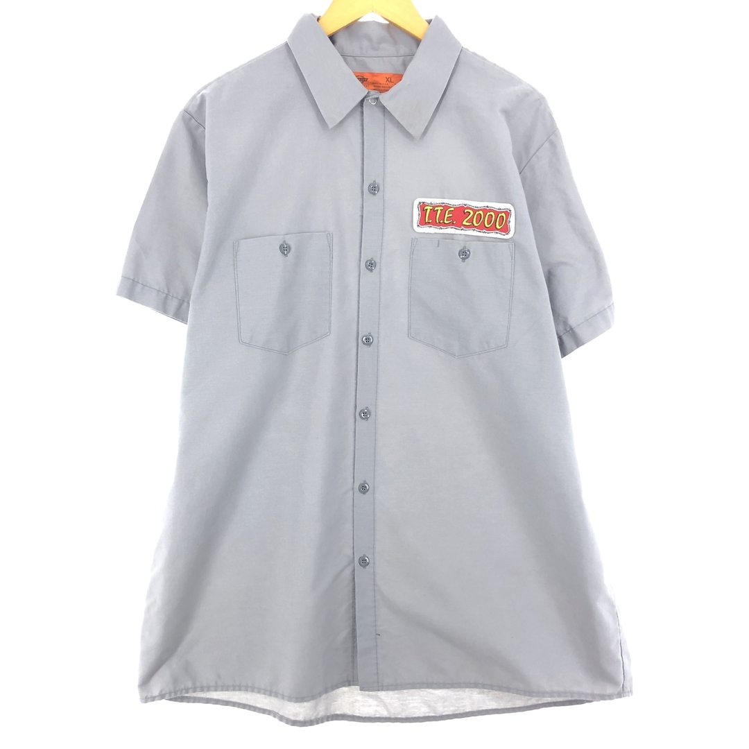 Dickies(ディッキーズ)の古着 00年代 ディッキーズ Dickies 半袖 ワークシャツ USA製 メンズXL ヴィンテージ /eaa446534 メンズのトップス(シャツ)の商品写真