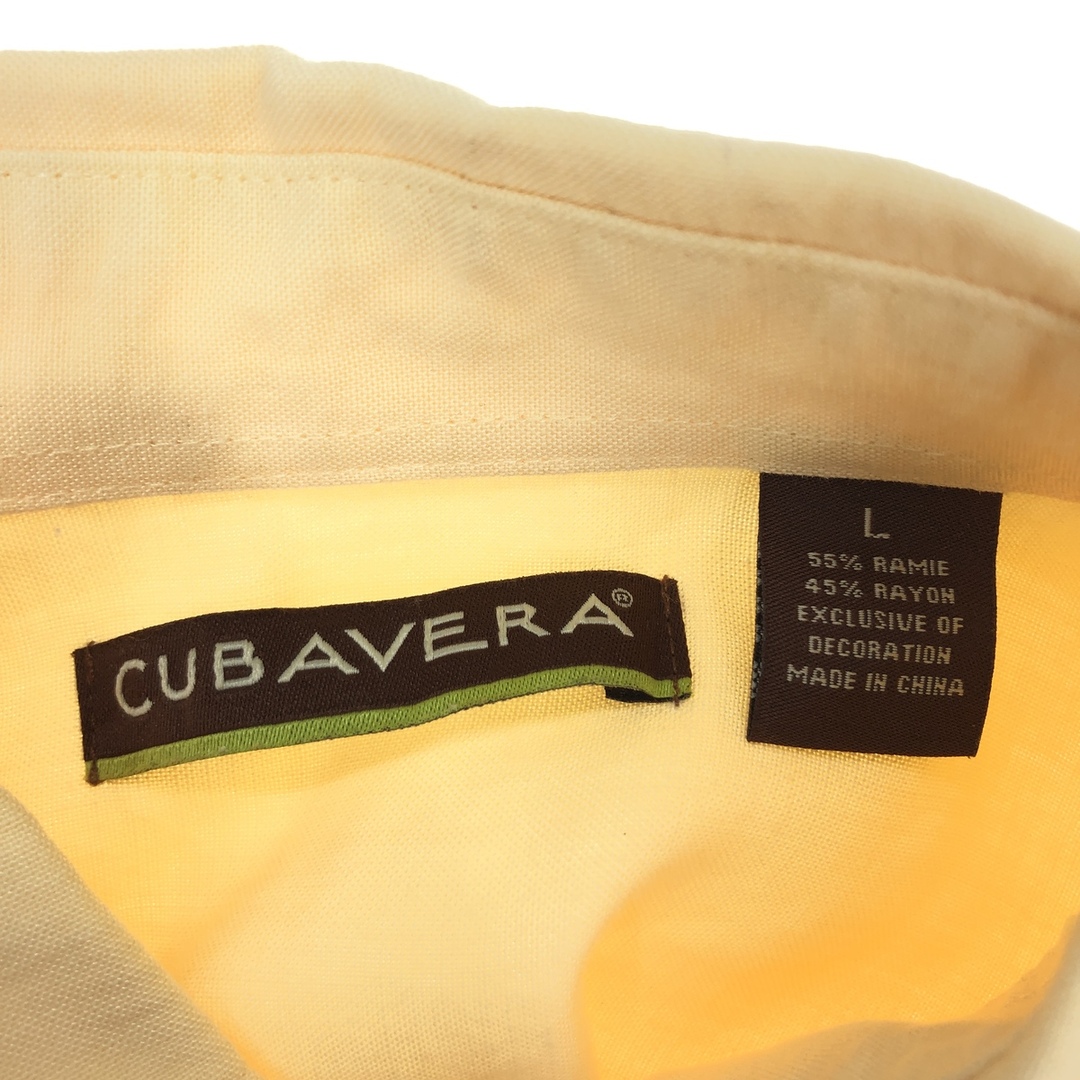 古着 CUBAVERA 半袖 ラミー×レーヨンシャツ メンズL /eaa446593 メンズのトップス(シャツ)の商品写真