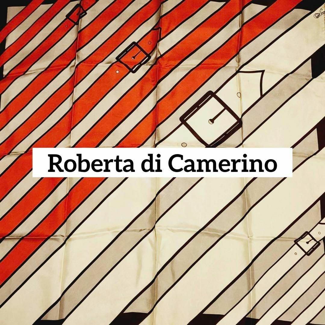 ROBERTA DI CAMERINO(ロベルタディカメリーノ)の★Roberta di Camerino★ スカーフ レトロ ベルト ベージュ レディースのファッション小物(バンダナ/スカーフ)の商品写真