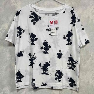 ユニクロ(UNIQLO)のGW限定値下げ！【新品未使用】ユニクロ UT ディズニー ミニー シルエット M(Tシャツ(半袖/袖なし))