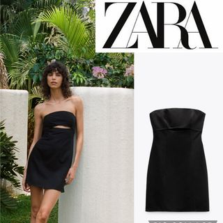 ザラ(ZARA)の今季完売品　ZARA ザラ　ヒール　サンダル　ミュール(ミニワンピース)