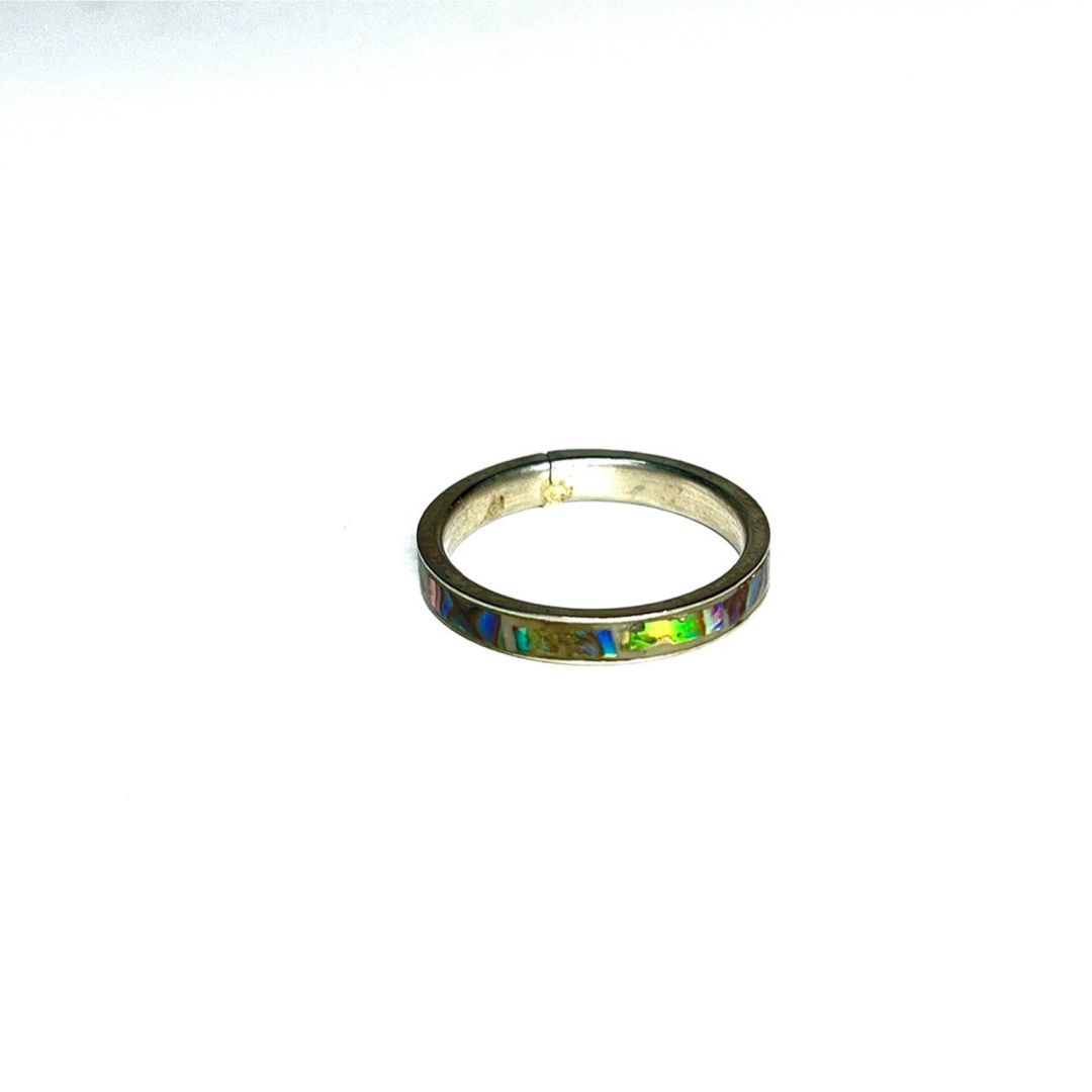 VINTAGE(ヴィンテージ)のヴィンテージ　オパール　リング　シルバー　指輪　アクセサリー　鑑定済み メンズのアクセサリー(リング(指輪))の商品写真