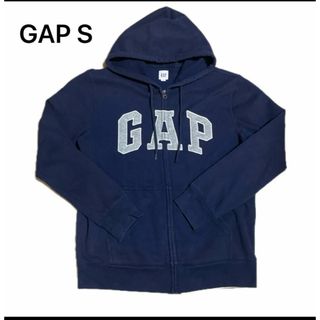 GAP S ジップアップ　パーカー　紺色　ネイビー(パーカー)