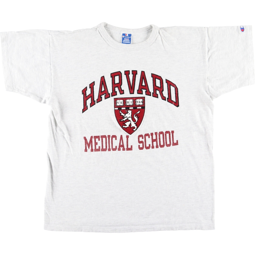 Champion(チャンピオン)の古着 90年代 チャンピオン Champion HARVARD UNIVERSITY ハーバード大学 カレッジTシャツ USA製 メンズXL ヴィンテージ /eaa444511 メンズのトップス(Tシャツ/カットソー(半袖/袖なし))の商品写真