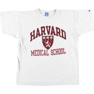 チャンピオン(Champion)の古着 90年代 チャンピオン Champion HARVARD UNIVERSITY ハーバード大学 カレッジTシャツ USA製 メンズXL ヴィンテージ /eaa444511(Tシャツ/カットソー(半袖/袖なし))