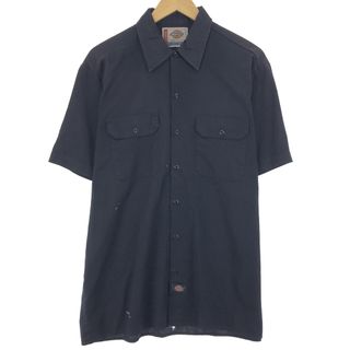 ディッキーズ(Dickies)の古着 ディッキーズ Dickies 半袖 ワークシャツ メンズL /eaa446538(シャツ)