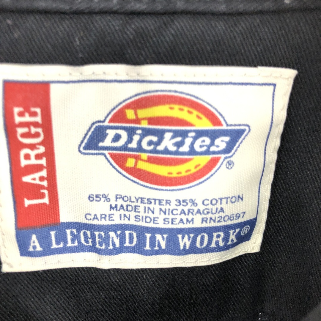 Dickies(ディッキーズ)の古着 ディッキーズ Dickies A LEGEND IN WORK 半袖 ワークシャツ メンズL /eaa446541 メンズのトップス(シャツ)の商品写真