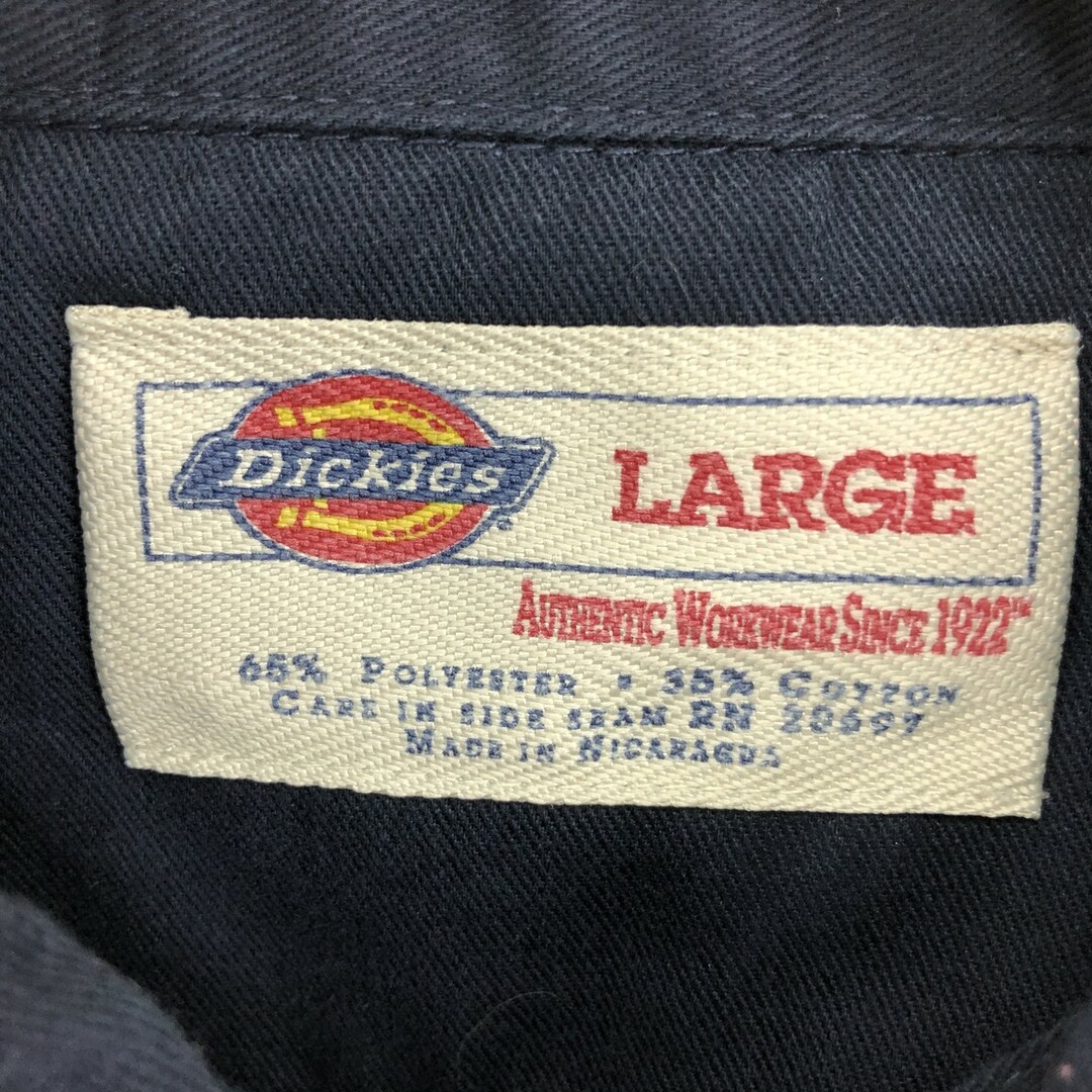 Dickies(ディッキーズ)の古着 ディッキーズ Dickies 半袖 ワークシャツ メンズL /eaa446543 メンズのトップス(シャツ)の商品写真