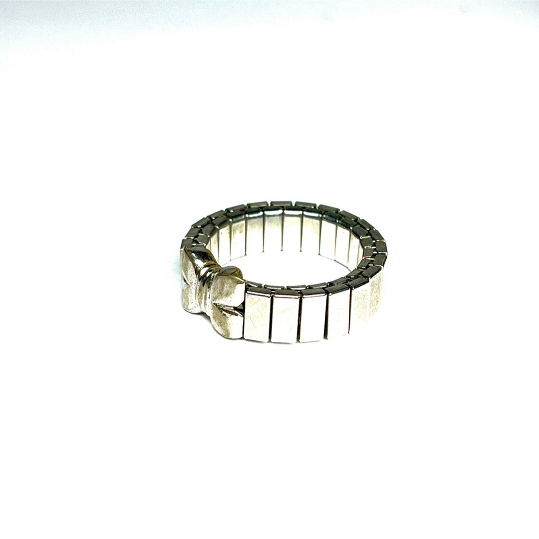 VINTAGE(ヴィンテージ)のヴィンテージ　リボン　リング　シルバー　アクセサリー　指輪　鑑定済み メンズのアクセサリー(リング(指輪))の商品写真