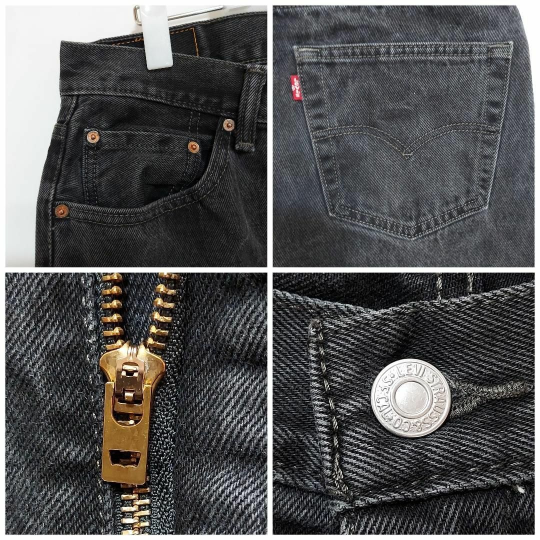 Levi's(リーバイス)のリーバイス550 Levis W36 ブラックデニム バギーパンツ 黒 9077 メンズのパンツ(デニム/ジーンズ)の商品写真