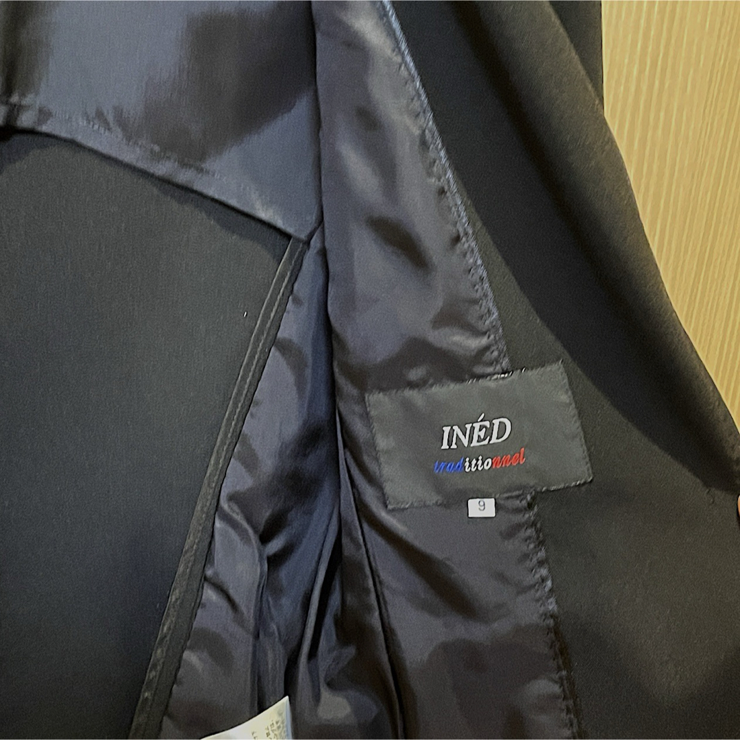 INED(イネド)の【INEDイネド】ジャケット　黒 レディースのジャケット/アウター(テーラードジャケット)の商品写真