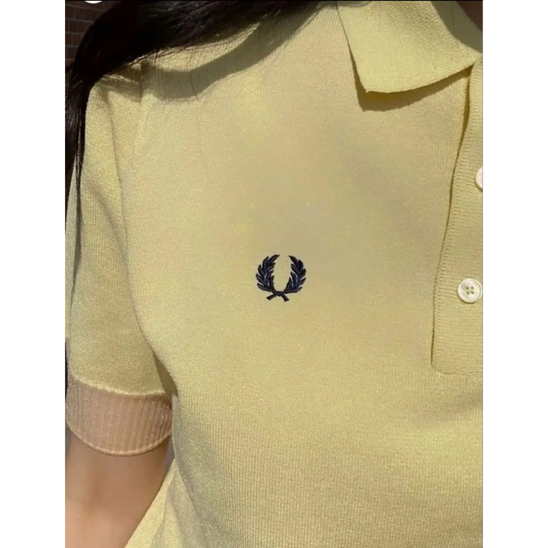 FRED PERRY(フレッドペリー)のフレッドペリー FRED PERRY 半袖 ニットポロ サマーニット レディースのトップス(ニット/セーター)の商品写真