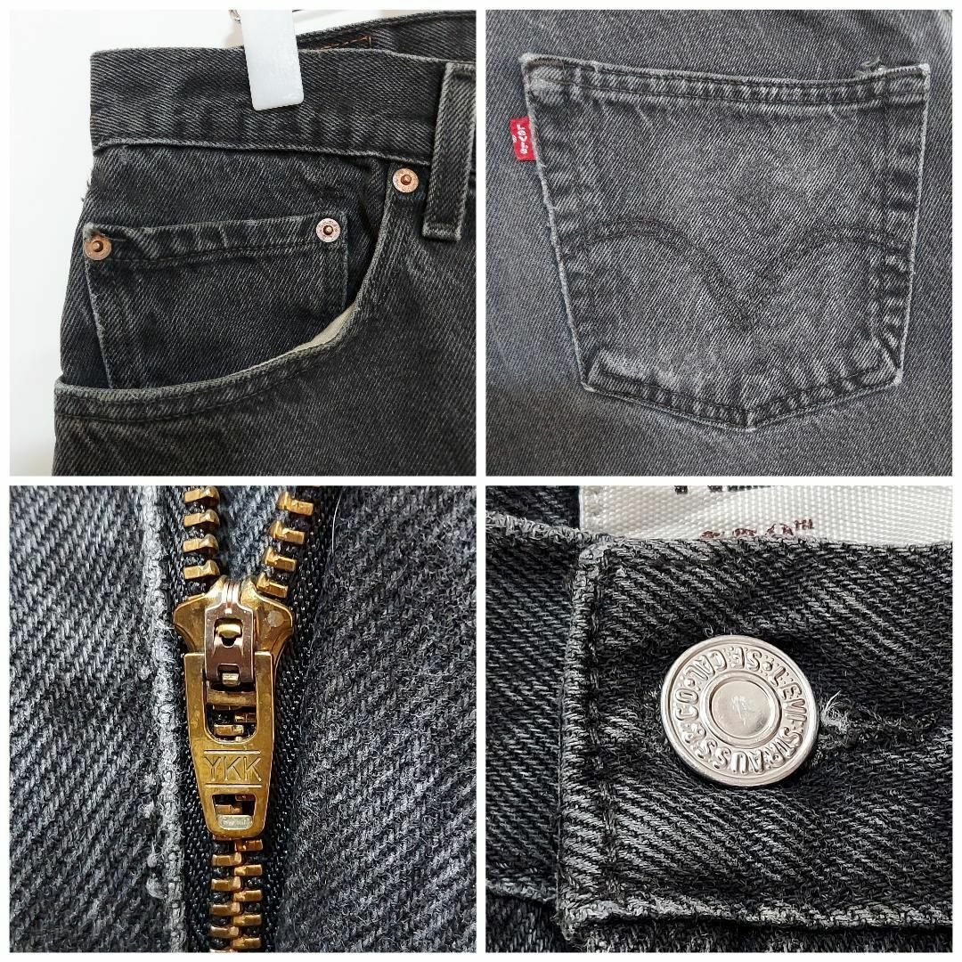 Levi's(リーバイス)のリーバイス550 Levis W36 ブラックデニムパンツ 黒 00s 9078 メンズのパンツ(デニム/ジーンズ)の商品写真