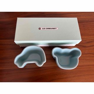 ルクルーゼベビー(LE CREUSET Baby)の【美品】ル・クルーゼ　ベビー　離乳食　食器(離乳食器セット)