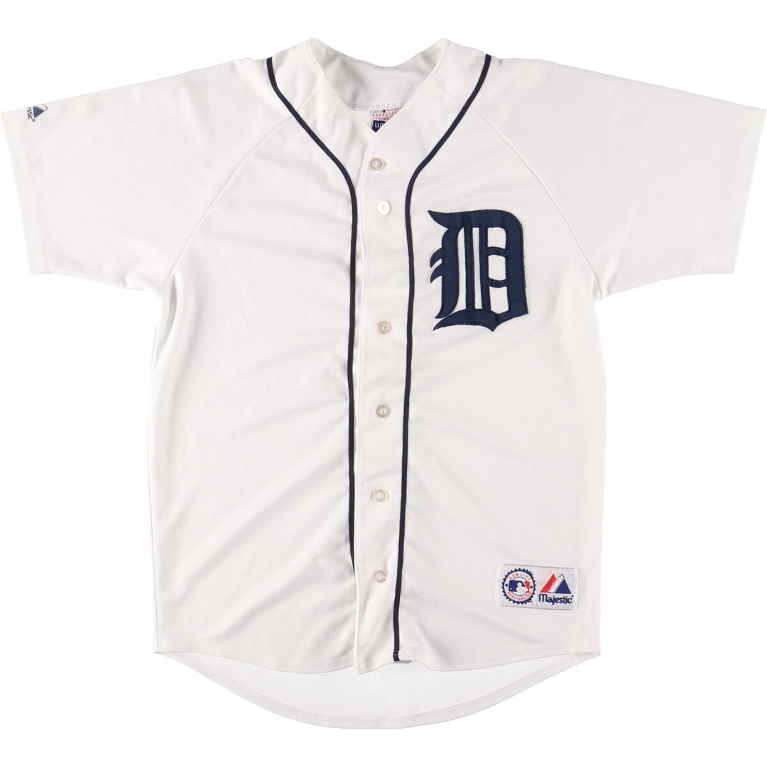 古着 90年代 マジェスティック MAJESTIC MLB DETROIT TIGERS デトロイトタイガース ゲームシャツ ベースボールシャツ メンズM ヴィンテージ /eaa445670 メンズのトップス(シャツ)の商品写真