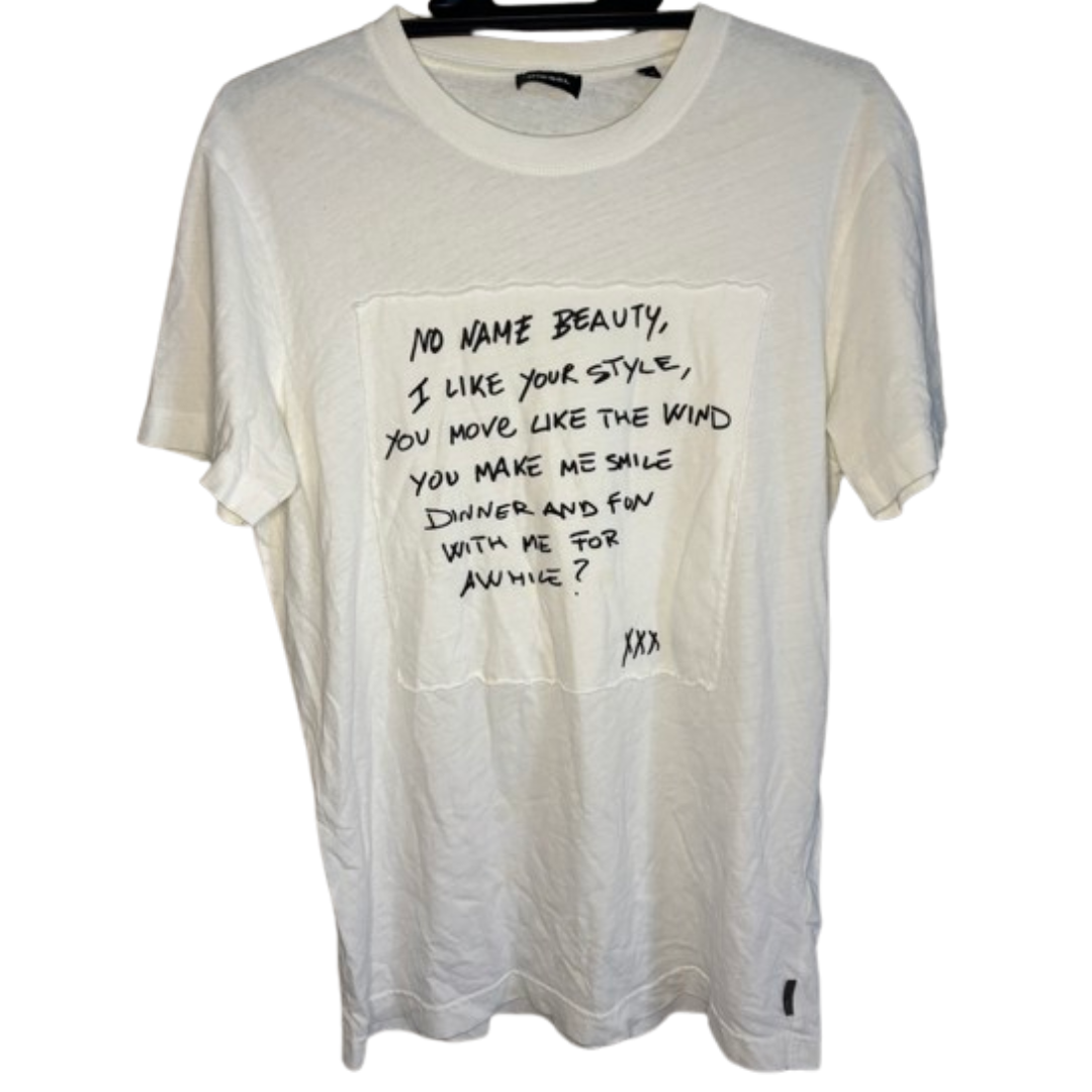DIESEL(ディーゼル)の【最終値下げ】 DIESEL ディーゼル メンズ 古着 白 Tシャツ 少し汚れ有 メンズのトップス(Tシャツ/カットソー(半袖/袖なし))の商品写真