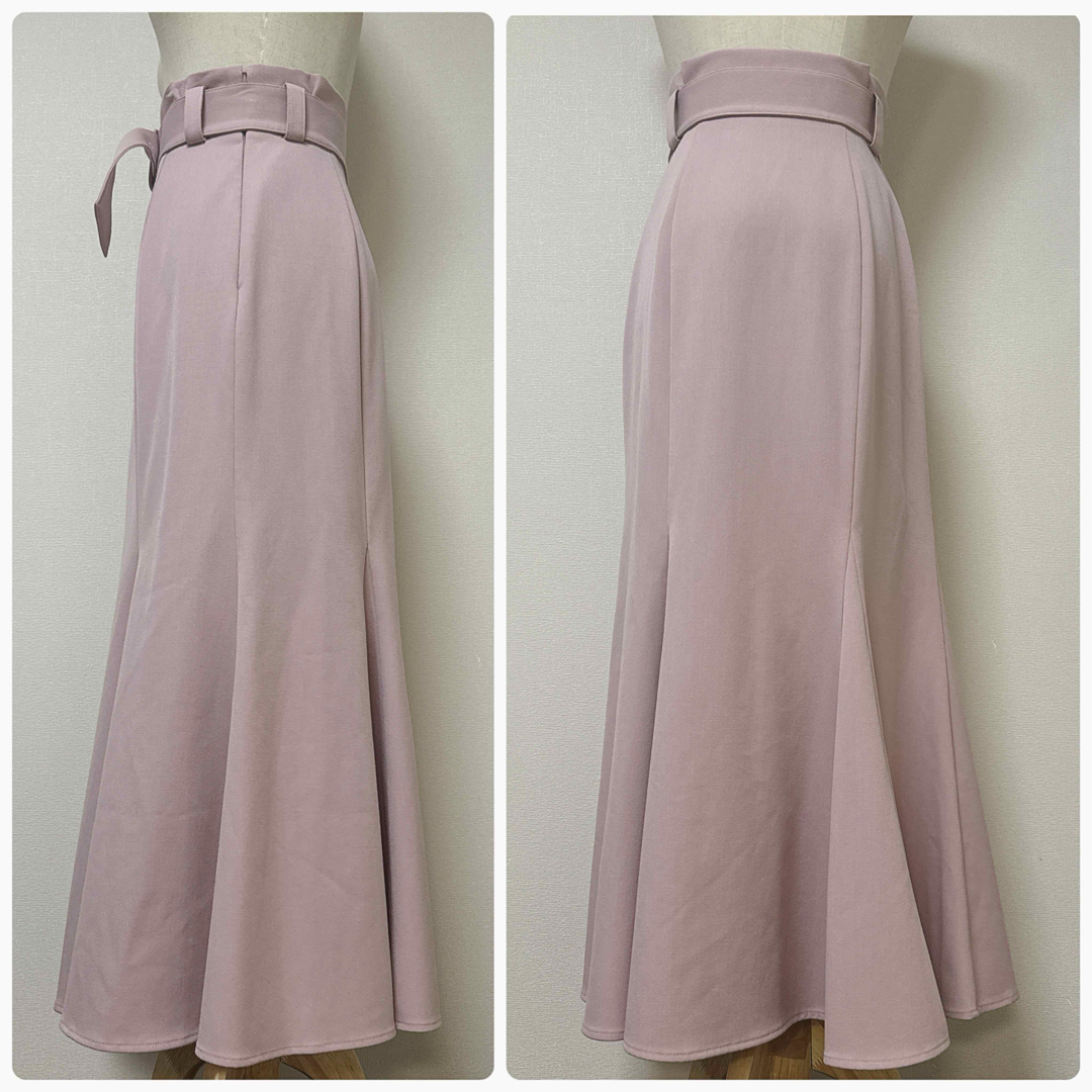 31 Sons de mode(トランテアンソンドゥモード)のトランテアン　バックルベルト付きスカート　ピンク レディースのスカート(ロングスカート)の商品写真