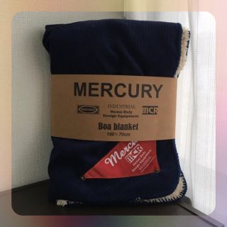 Mercury ＊ マーキュリー ボア ブランケット コーデュロイ ネイビー(おくるみ/ブランケット)