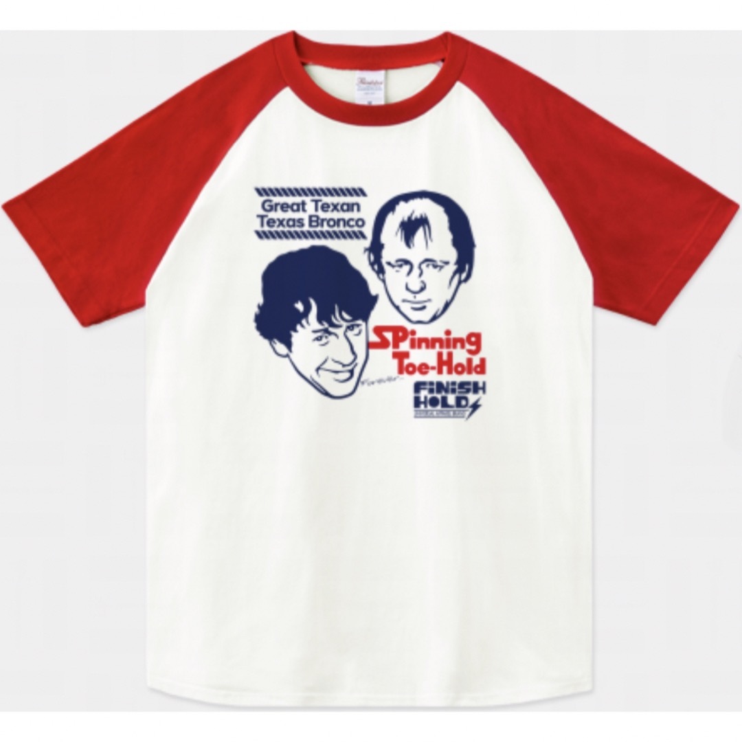 Printstar(プリントスター)の全日本プロレス ラグランTシャツ テリーファンク ドリーファンクジュニア G馬場 メンズのトップス(Tシャツ/カットソー(半袖/袖なし))の商品写真