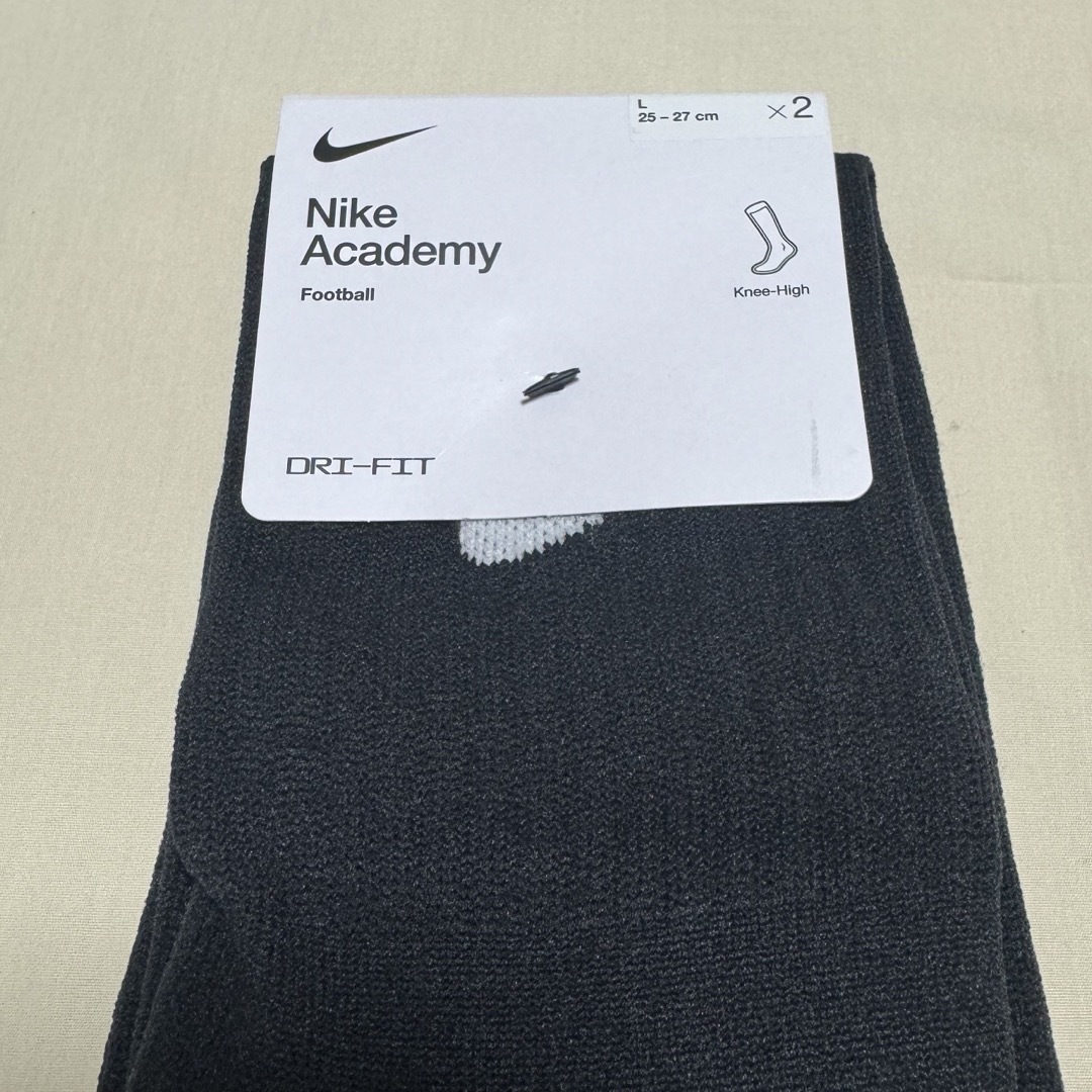 NIKE(ナイキ)の新品  ナイキ　サッカーソックス  ２５〜２７cm‼２足セット‼ブラック‼️ スポーツ/アウトドアのサッカー/フットサル(ウェア)の商品写真