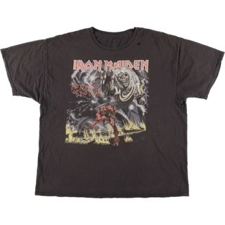 ヘインズ(Hanes)の古着 ヘインズ Hanes IRON MAIDEN アイアンメイデン バンドTシャツ バンT メンズXL /eaa446891(Tシャツ/カットソー(半袖/袖なし))