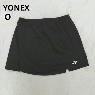 ヨネックス(YONEX)のYONEX ヨネックス テニススコート サイズO ブラック　刺繍ロゴ(ウェア)