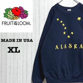 フルーツオブザルーム(FRUIT OF THE LOOM)のフルーツオブザルーム　USA製　ヴィンテージ　スウェット　ビッグシルエット　XL(スウェット)