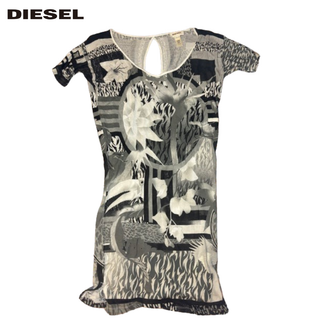 ディーゼル(DIESEL)の最終値下 DIESEL ディーゼル レディース ワンピース 古着 美品 モノクロ(その他)