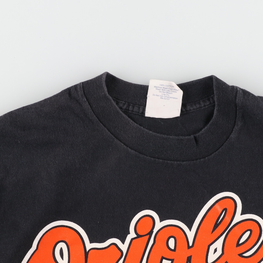 古着 90年代 MAJESTIC MLB BALTIMORE ORIOLES ボルチモアオリオールズ ロゴTシャツ USA製 メンズM ヴィンテージ /eaa442280 メンズのトップス(Tシャツ/カットソー(半袖/袖なし))の商品写真